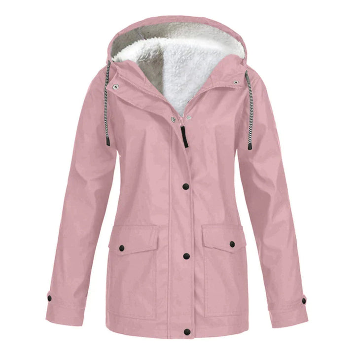 Womens Waterproof Parka Coat with Fleece Lining