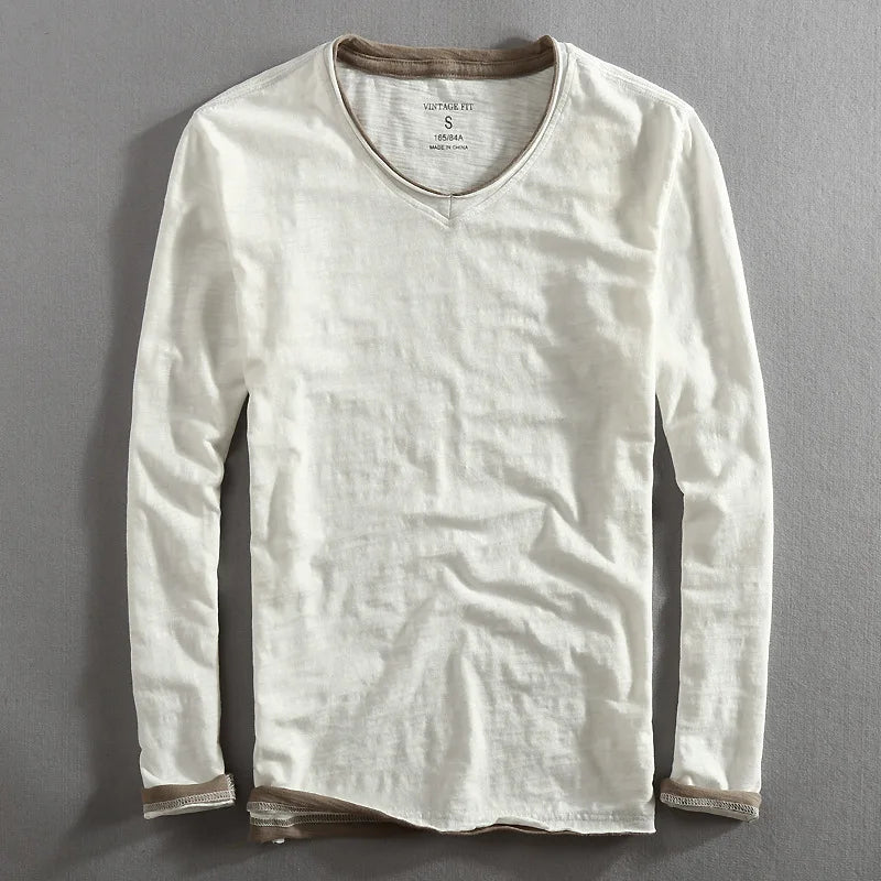 Mens Cotton Sweater Crewneck Soft Fit