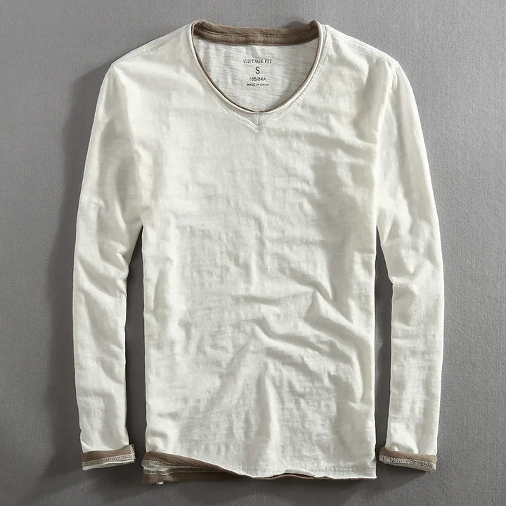 Mens Cotton Sweater Crewneck Soft Fit