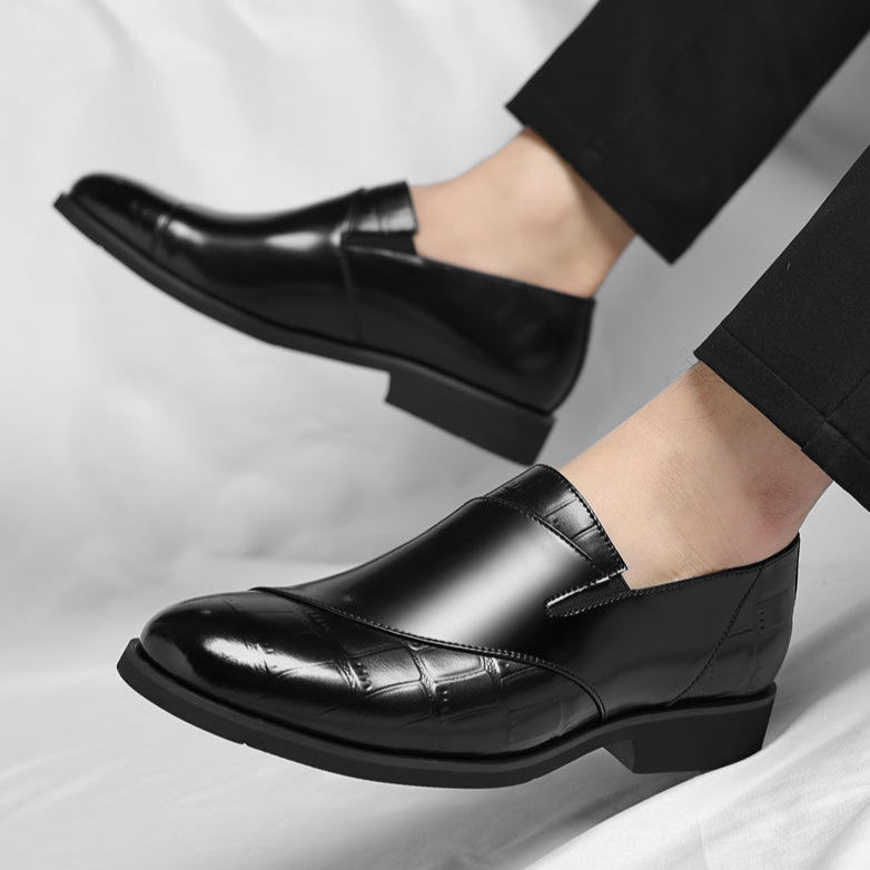 Womens Leather Loafers with Lurex Detail