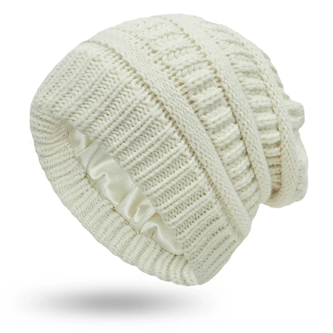 Womens Cable Knit Winter Hat Soft Fit