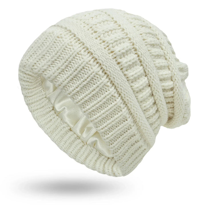 Womens Cable Knit Winter Hat Soft Fit
