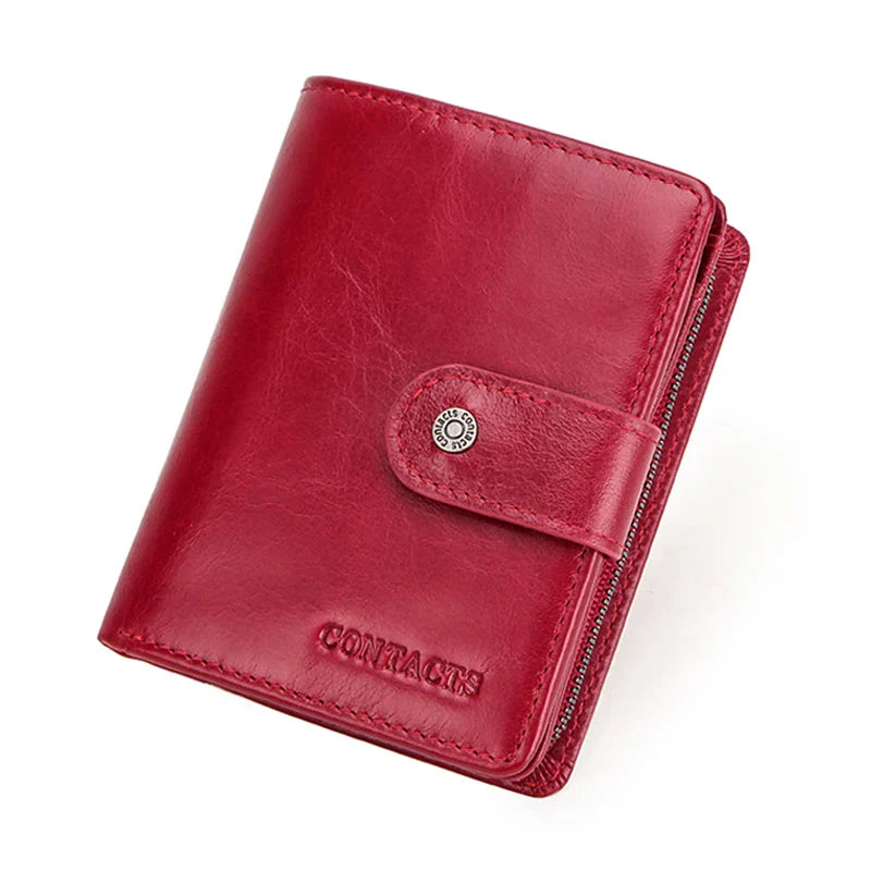 Mens Leather Wallet Bifold Slim Fit