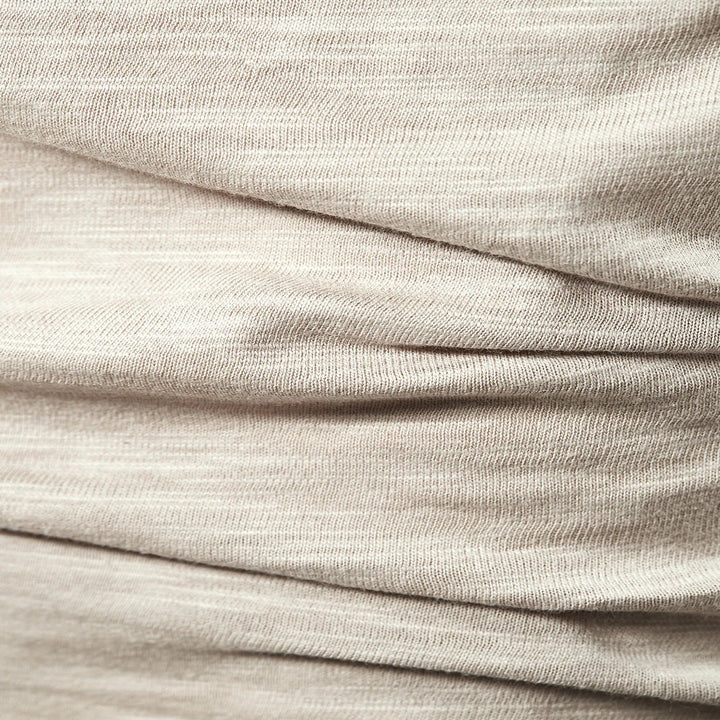 Mens Henley Shirt Cotton Button Placket Slim Fit