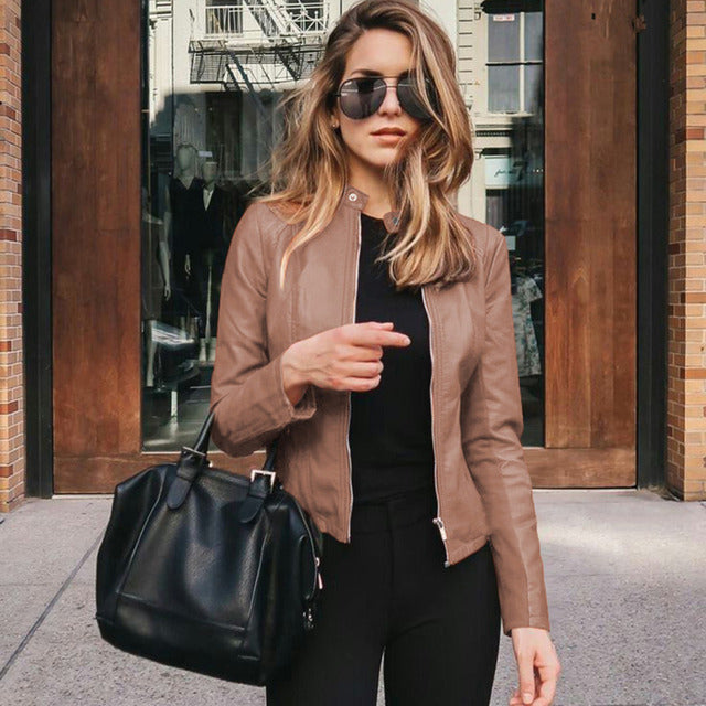 Womens Bomber Jacket Lightweight Fitted Style