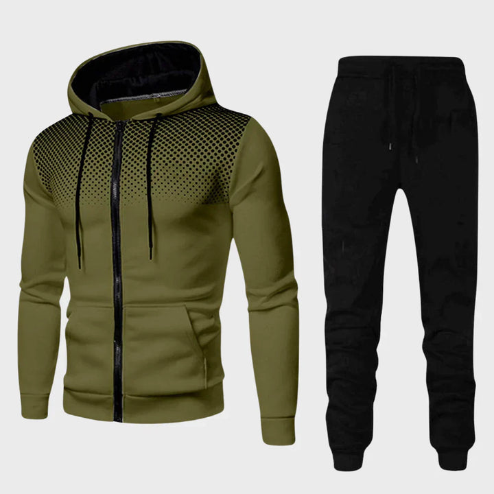 Mens Tracksuit Set with Hood Casual Fit - BritishMode