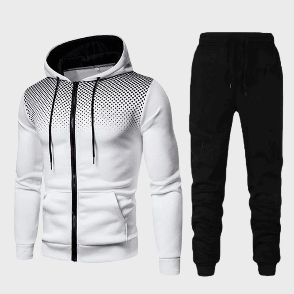 Mens Tracksuit Polyester Stretch Slim Fit