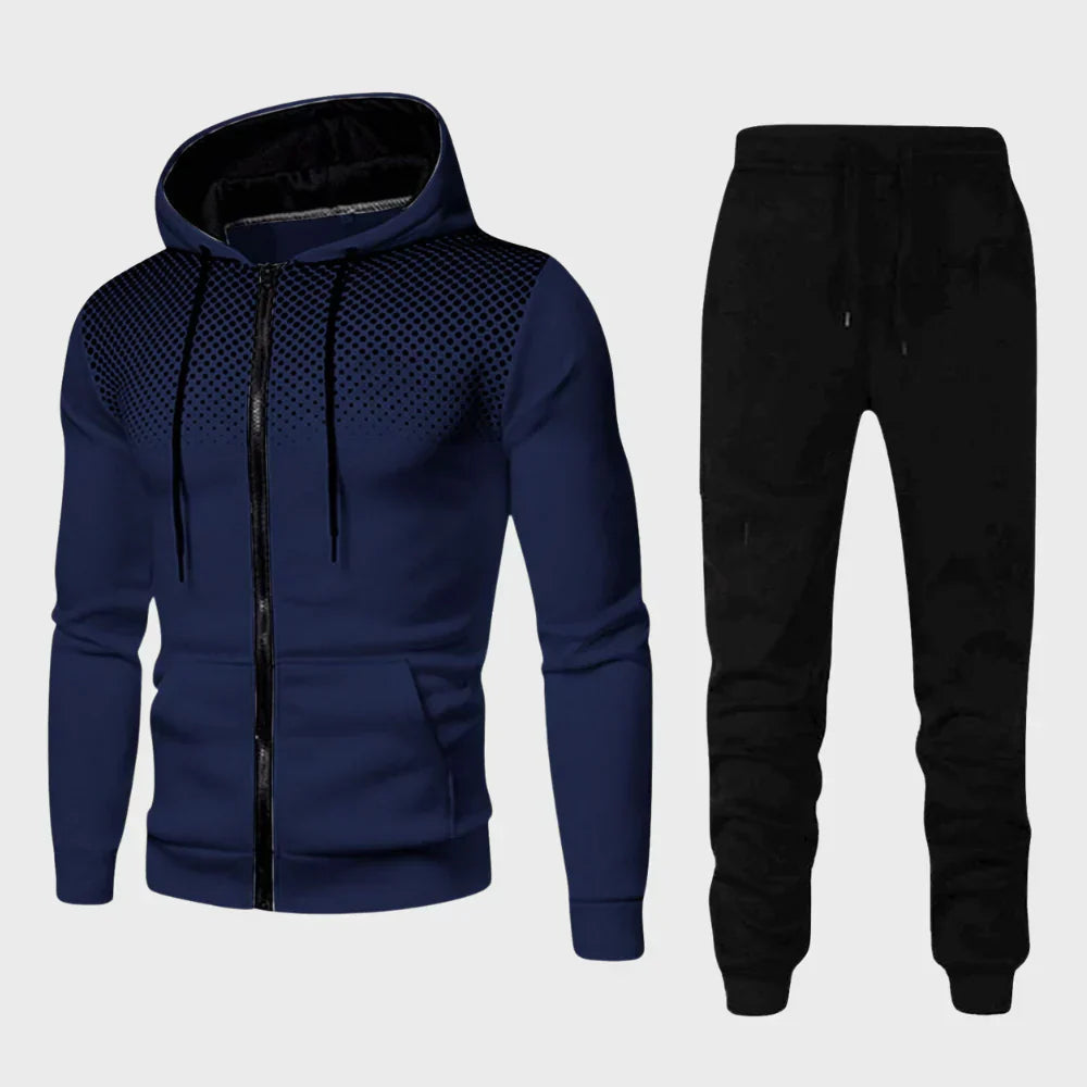 Mens Tracksuit Polyester Stretch Slim Fit