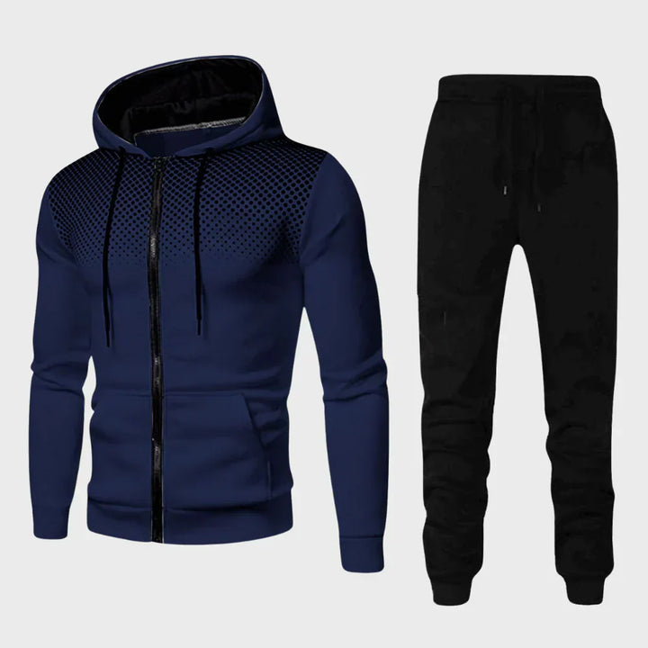 Mens Tracksuit Set with Hood Casual Fit