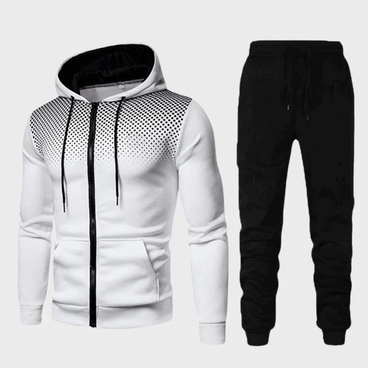 Mens Tracksuit Set with Hood Casual Fit