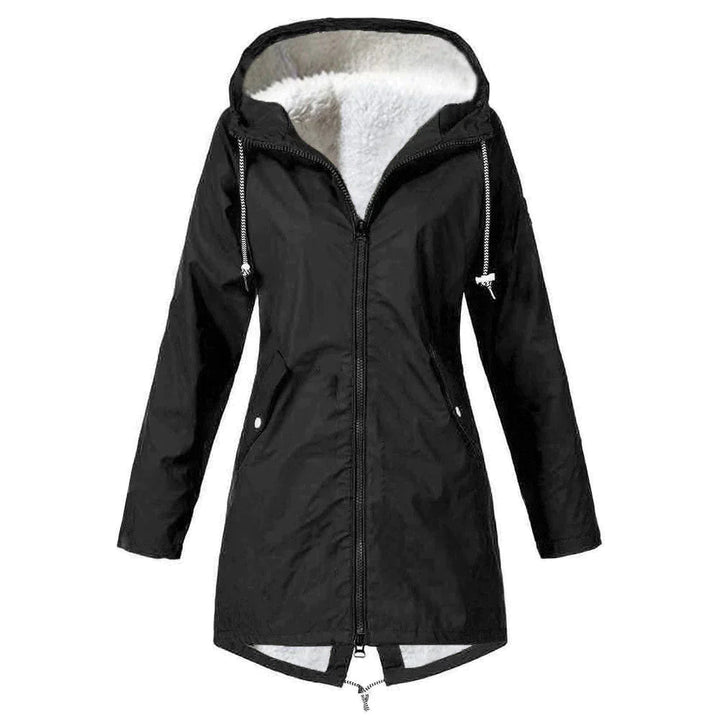Womens Waterproof Parka Jacket with Hood and Fleece Lining - BritishMode