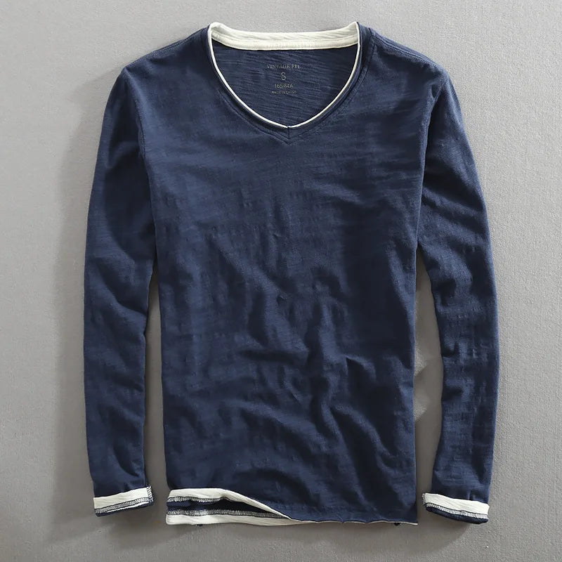 Mens Cotton Sweater Crewneck Soft Fit - BritishMode