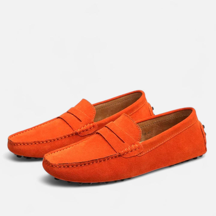Mens Loafers Suede Penny Driving Style