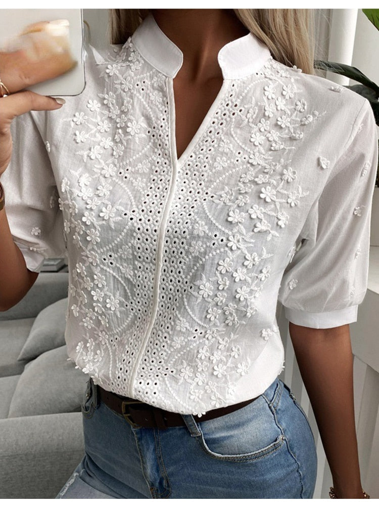 Womens Blouse Lightweight Relaxed Fit