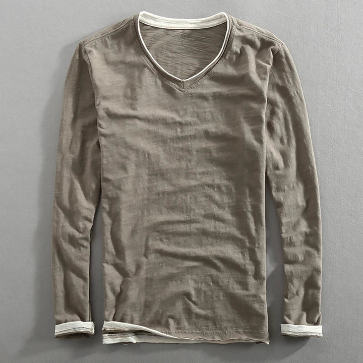 Mens Cotton Sweater Crewneck Soft Fit