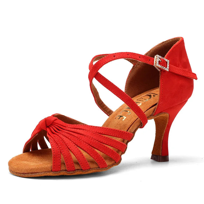 Womens Dance Shoes Leather Flexible Sole - BritishMode