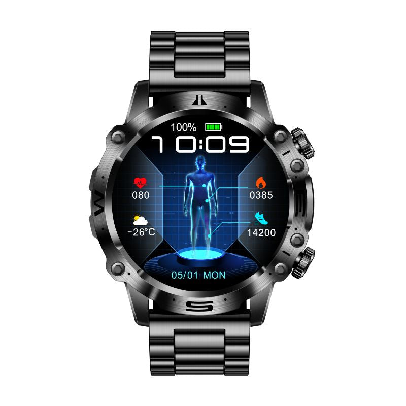 Unisex Health Sports Watch with ECG EKG Blood Pressure Monitor - BritishMode