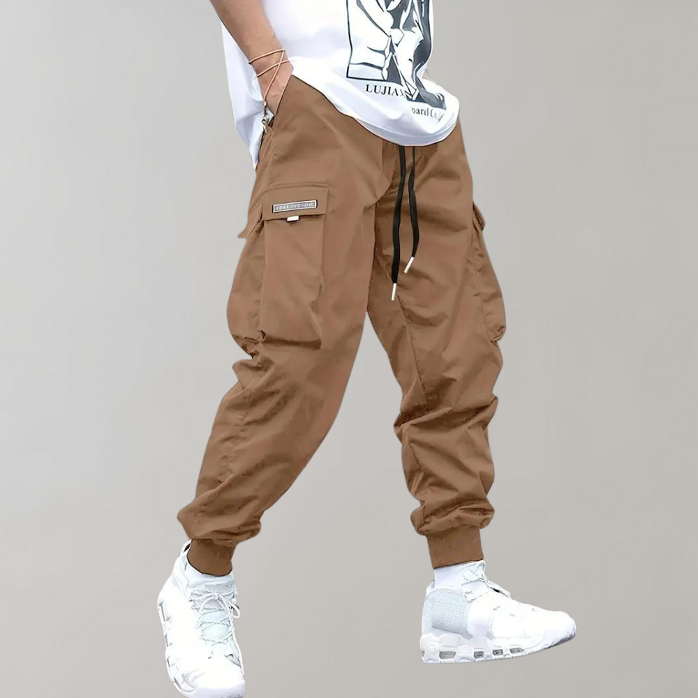 Mens Cargo Pants Slim Fit Durable Fabric - BritishMode