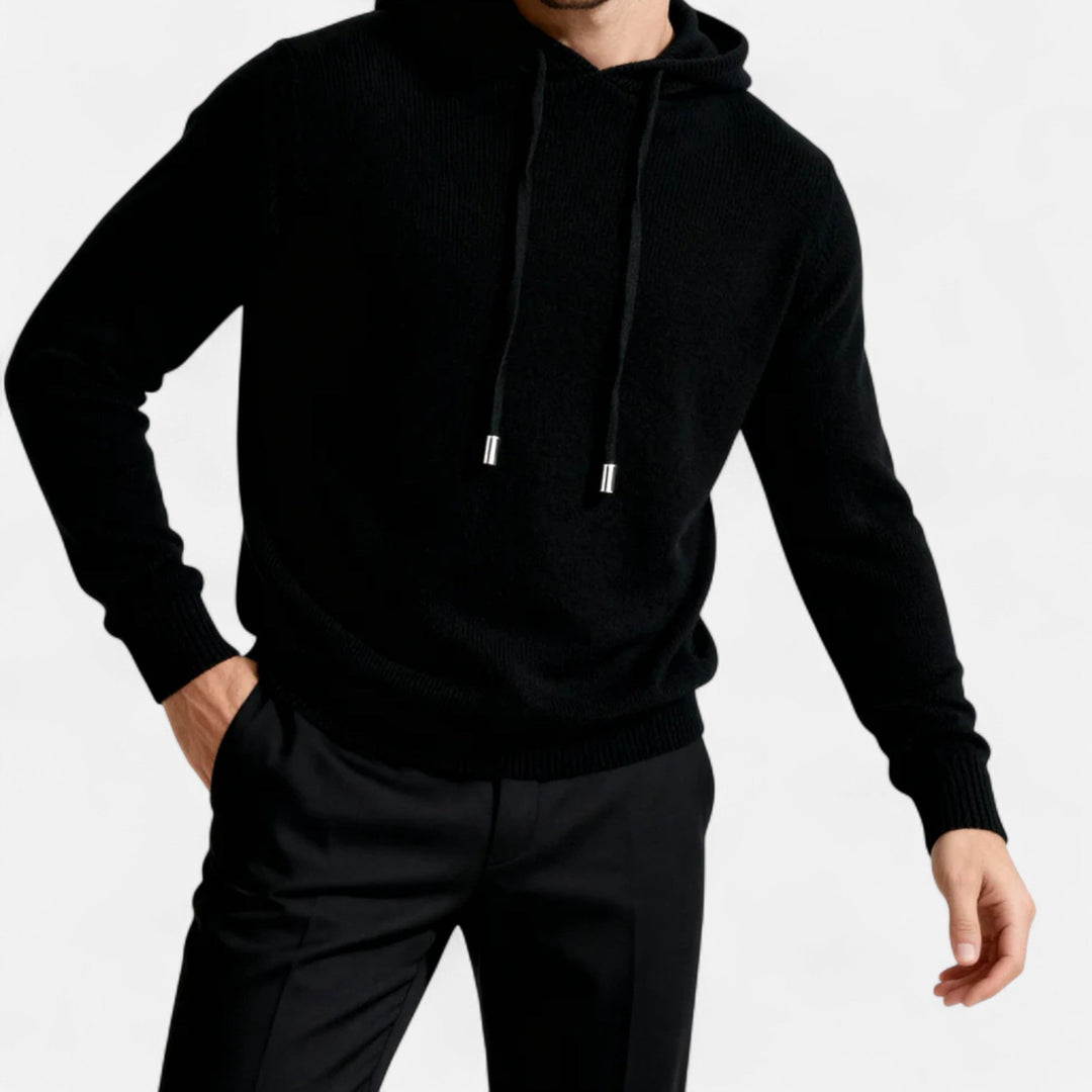 Mens Wool Hoodie Relaxed Fit