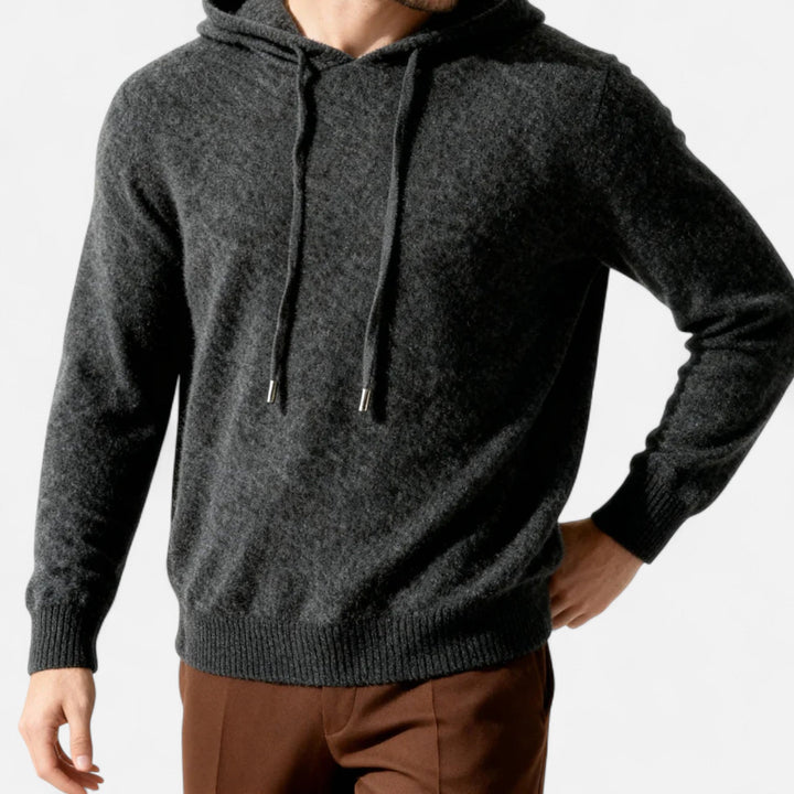 Mens Wool Hoodie Relaxed Fit