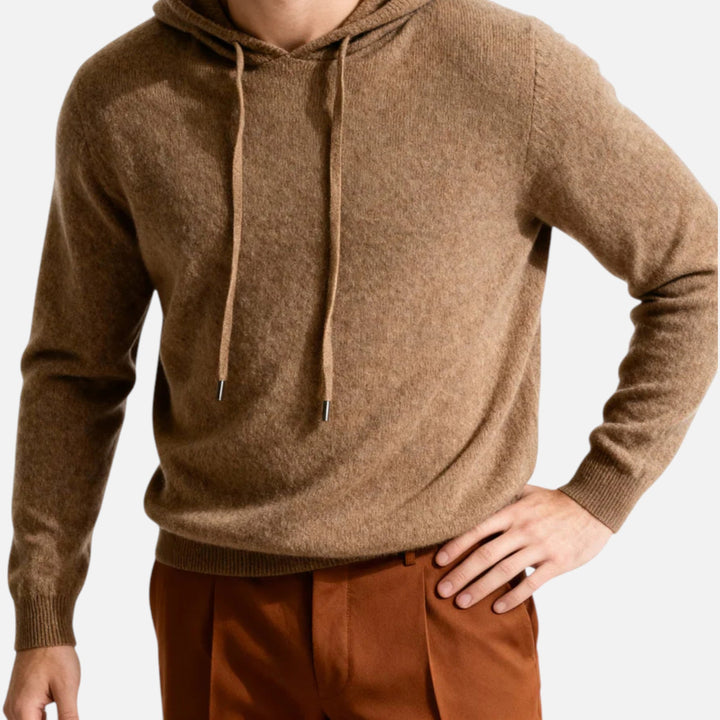 Mens Wool Hoodie Relaxed Fit - BritishMode