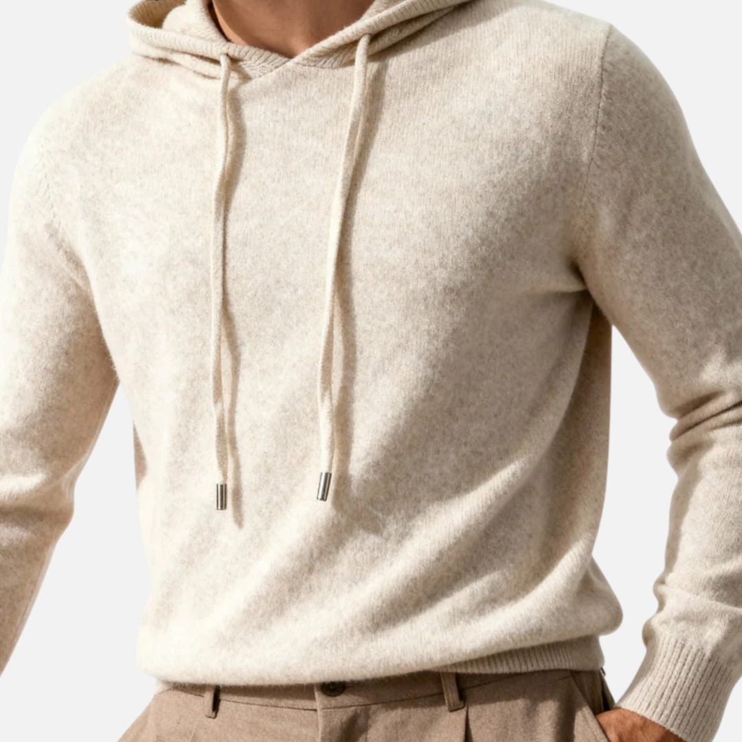 Mens Wool Hoodie Relaxed Fit