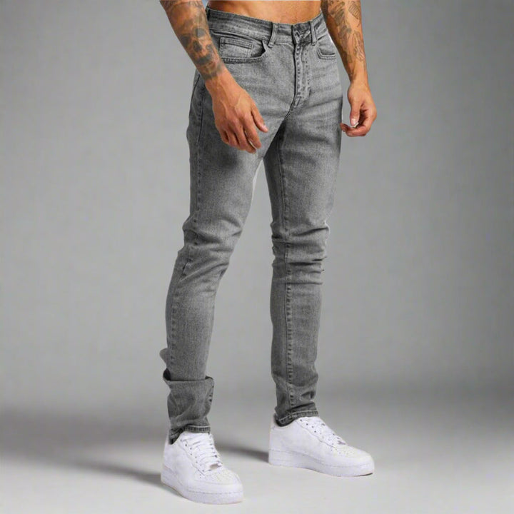Mens Slim Fit Jeans Stretch Denim Casual Style - BritishMode