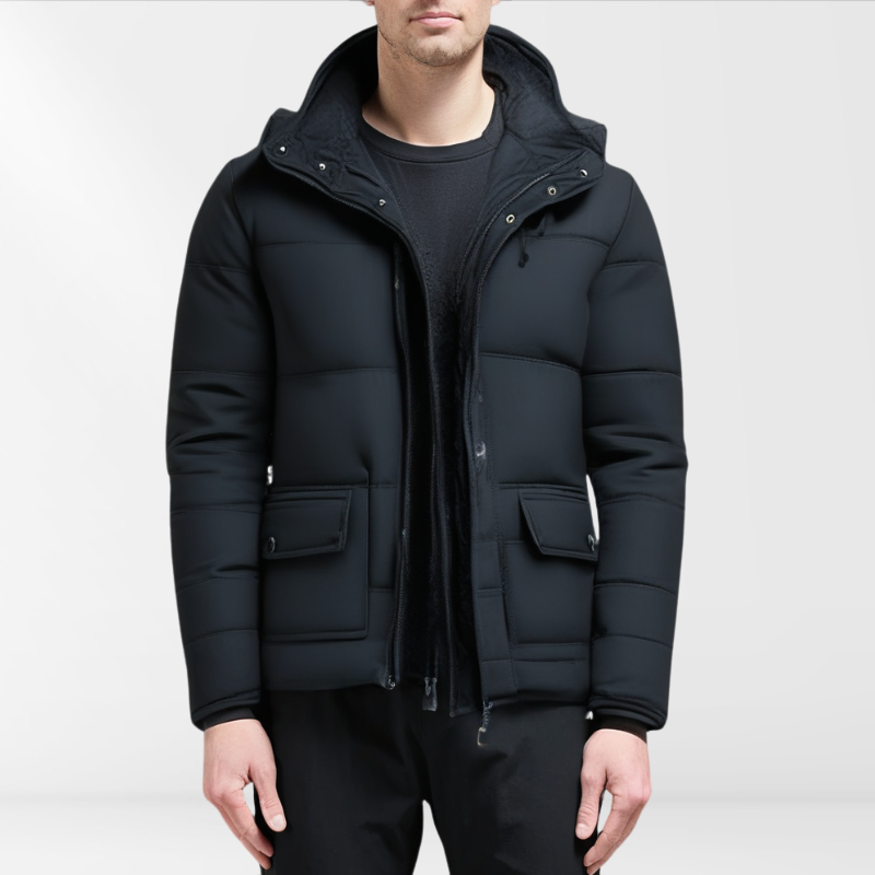 Mens Padded Winter Coat Modern Cut