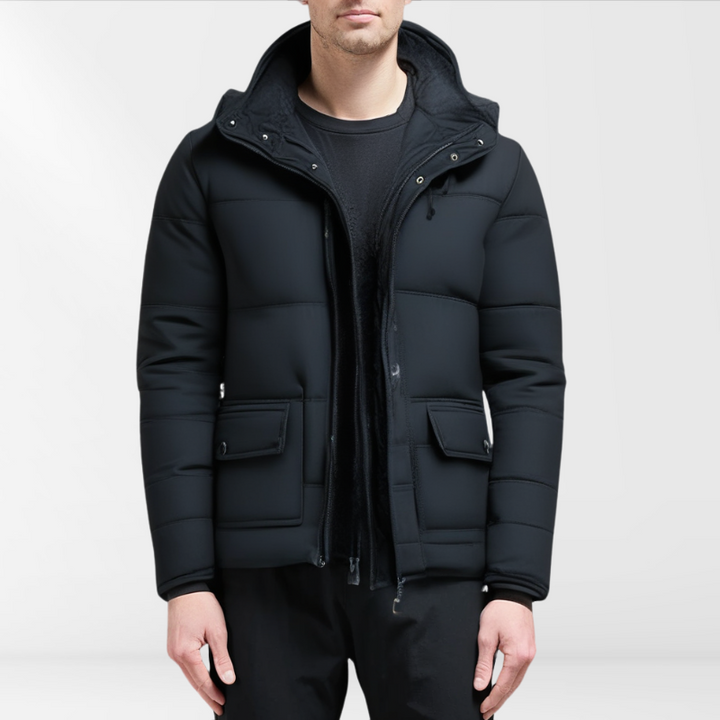 Mens Padded Winter Coat Modern Cut