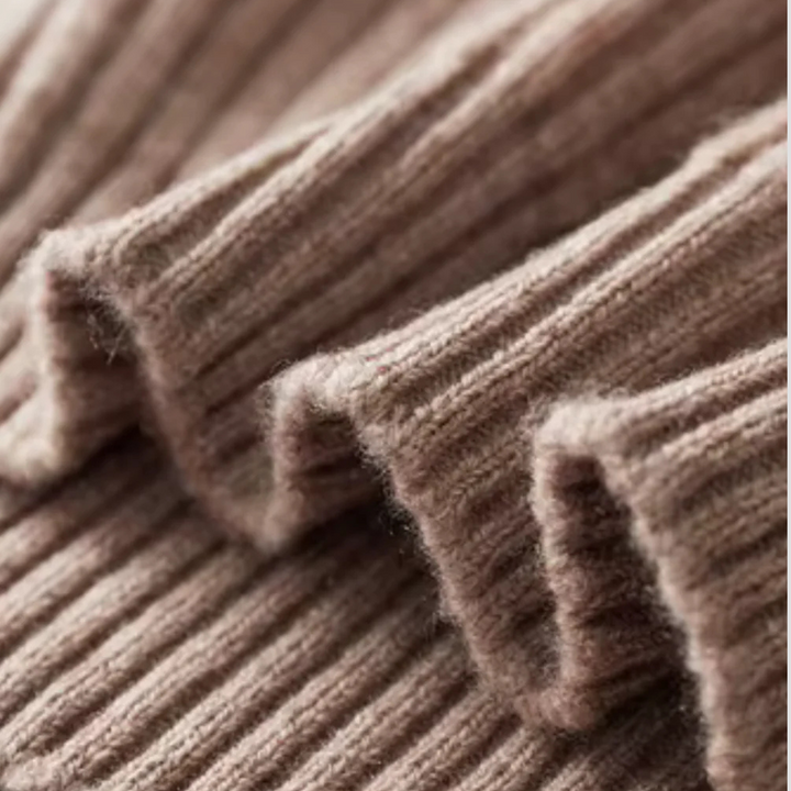 Mens Ribbed Sweater Mock Neck Button Front