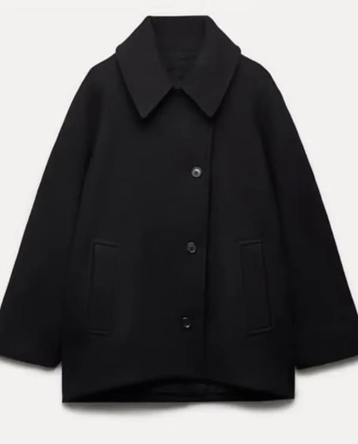 Womens Winter Coat Wool Blend Elegant Fit