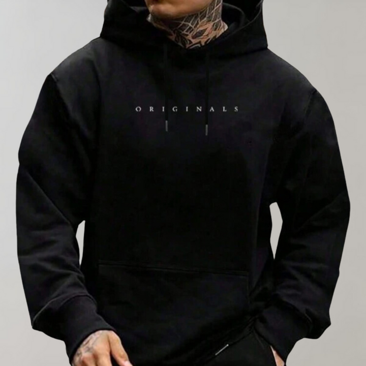 Mens Hooded Sweatshirt Cotton Relaxed Fit with Pocket - BritishMode