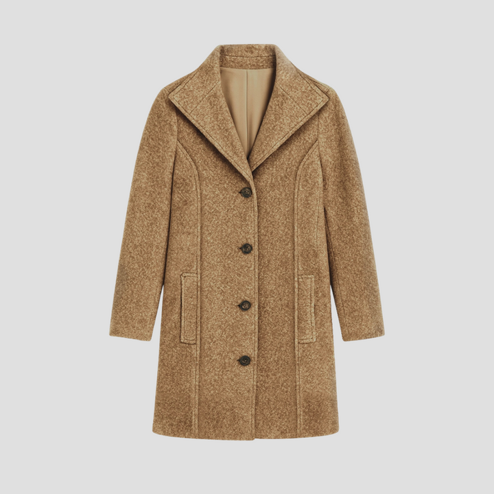 Mens Tailored Single-Breasted Coat Classic Fit