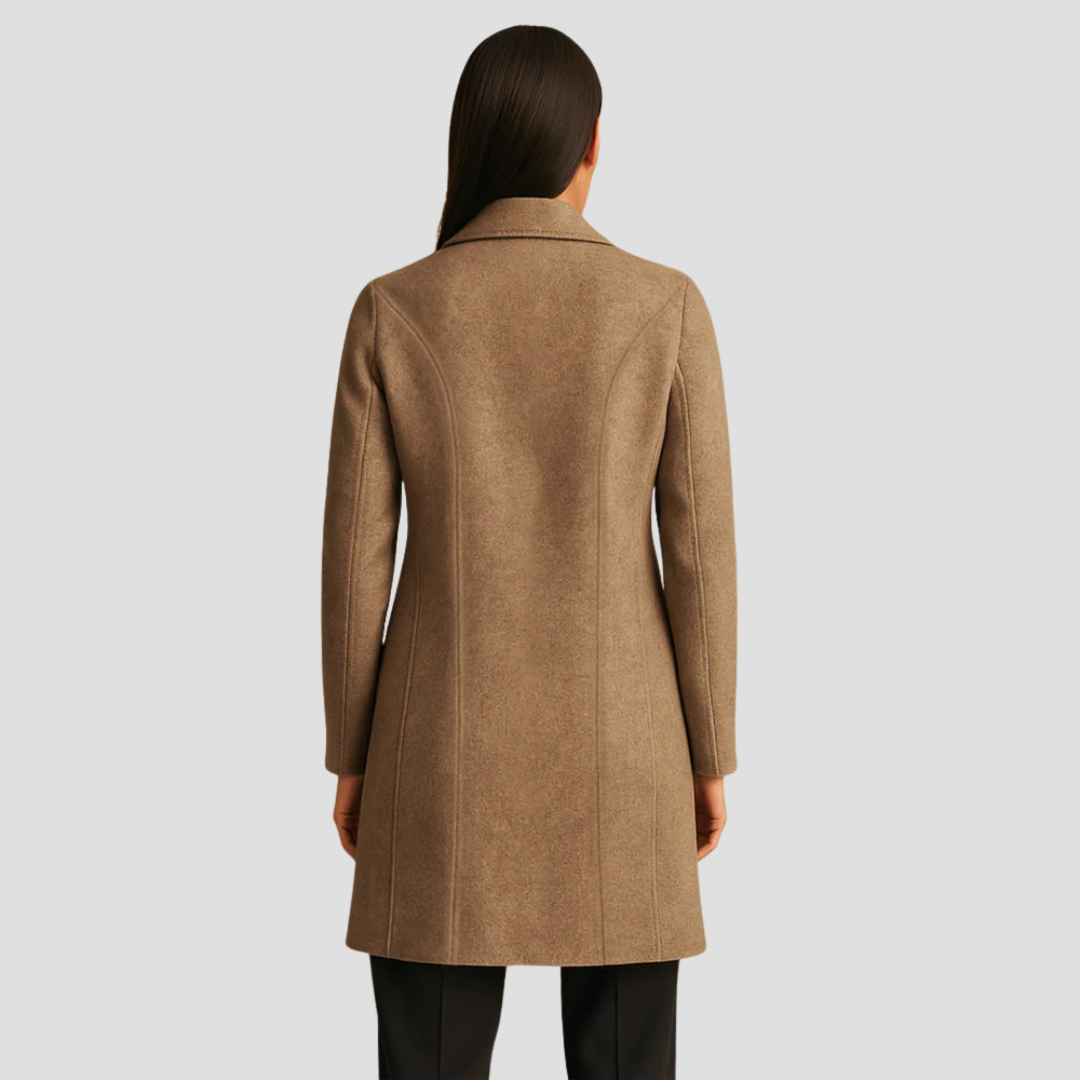 Mens Tailored Single-Breasted Coat Classic Fit
