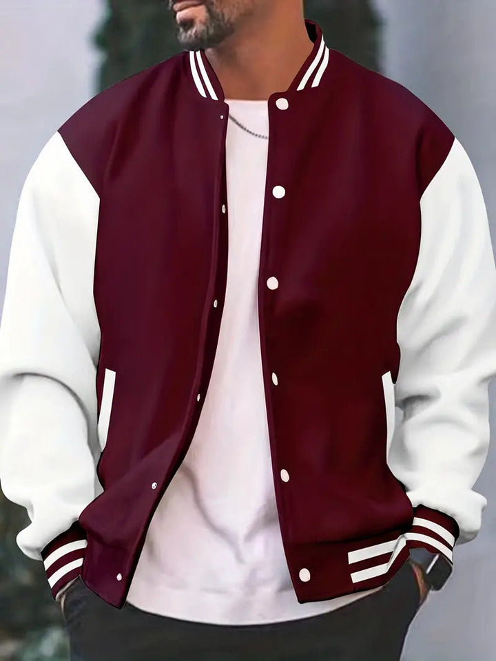 Mens Baseball Jacket Casual Lightweight Fit