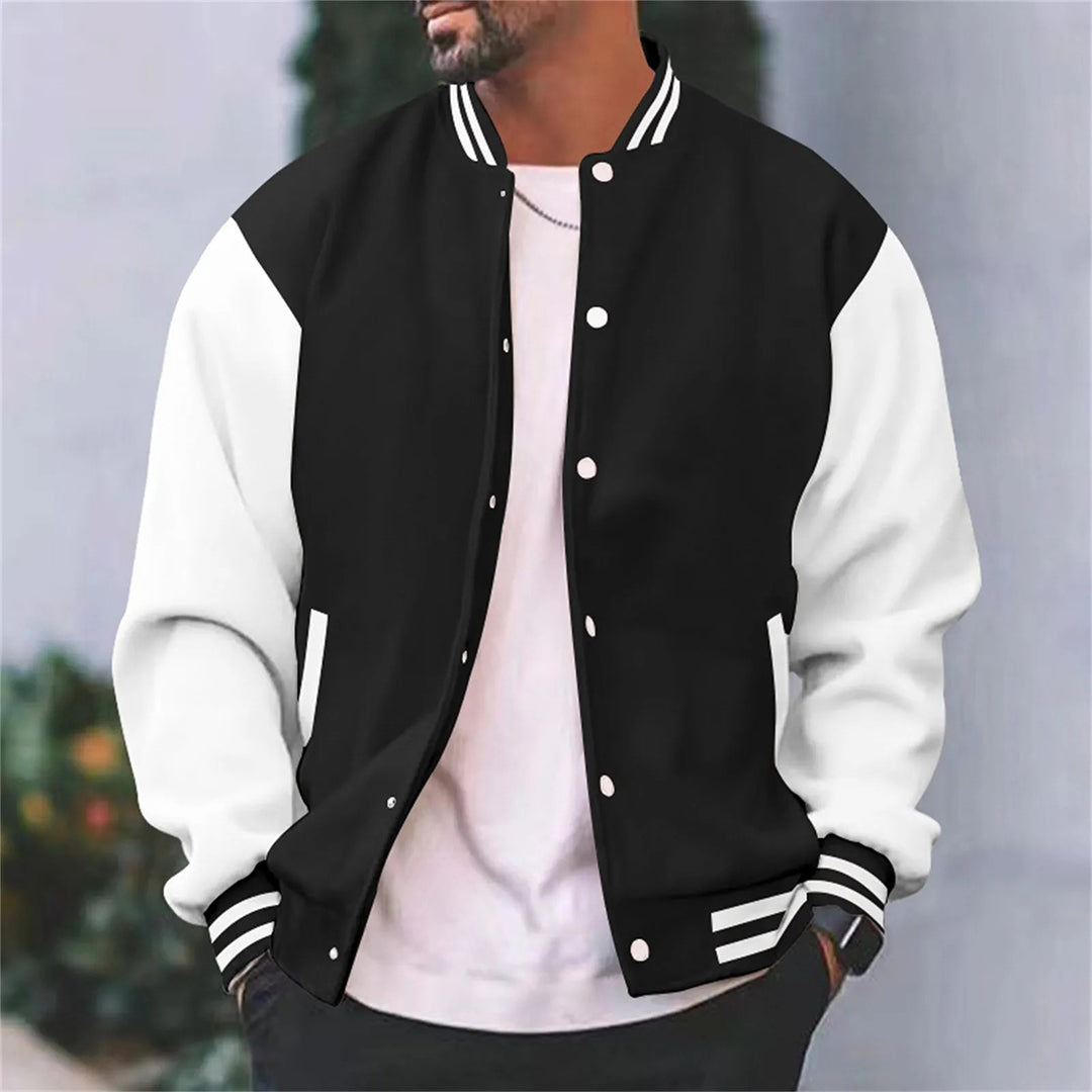 Mens Varsity Jacket Retro Style Classic Fit - BritishMode