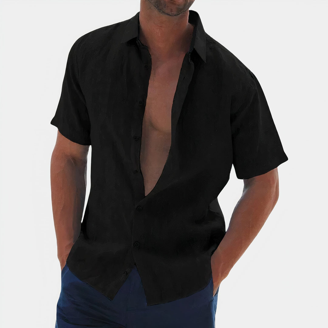Mens Linen Shirt Casual Fit - BritishMode