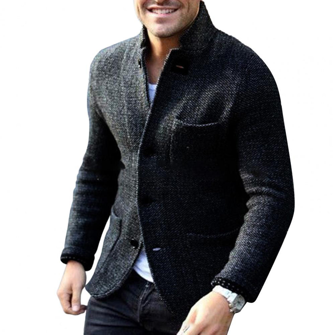 Mens Casual Button-Down Jacket Relaxed Fit