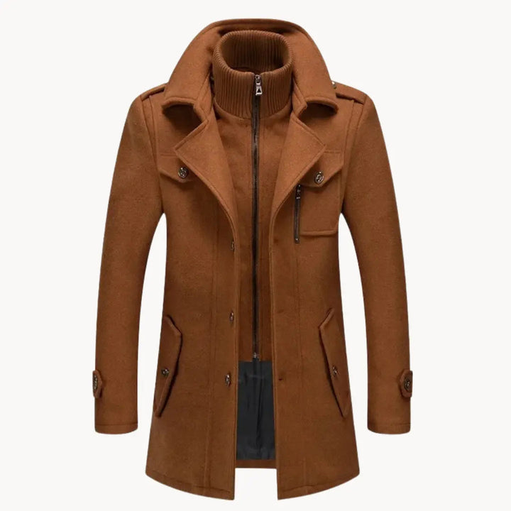 Mens Jacket Engineered Blend Long Cut Wind Resistant