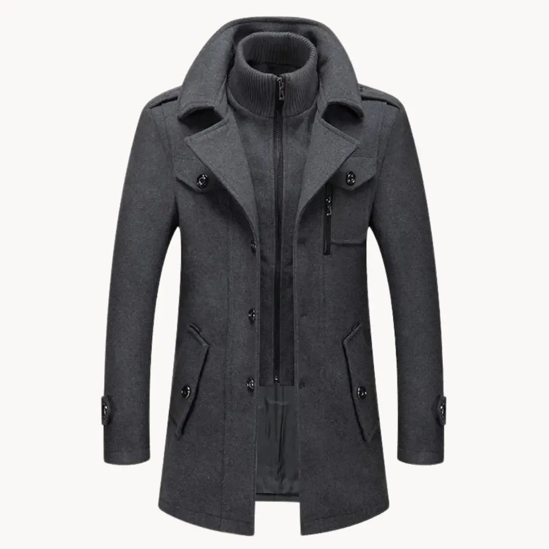 Mens Jacket Engineered Blend Long Cut Wind Resistant