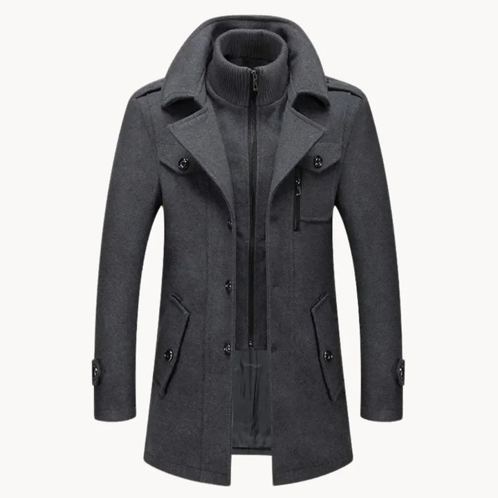 Mens Jacket Engineered Blend Long Cut Wind Resistant