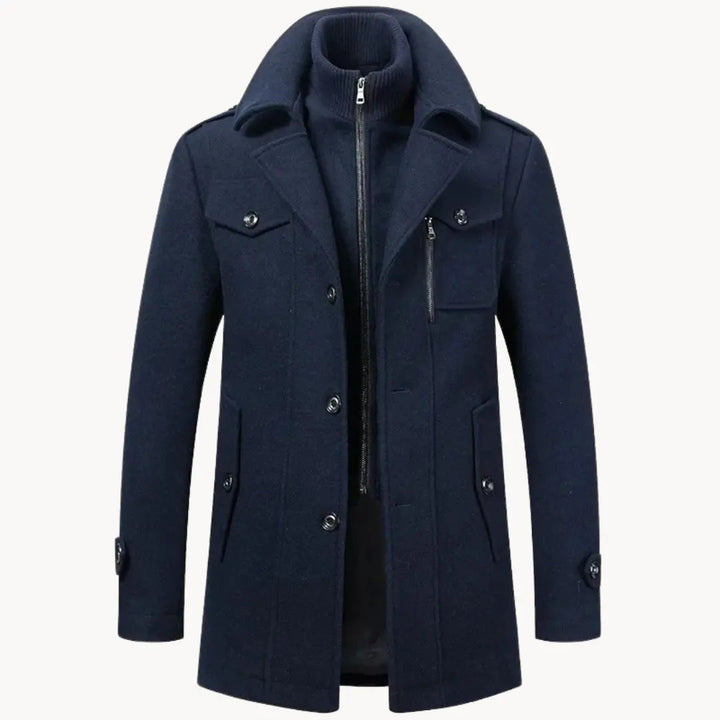 Mens Jacket Engineered Blend Long Cut Wind Resistant