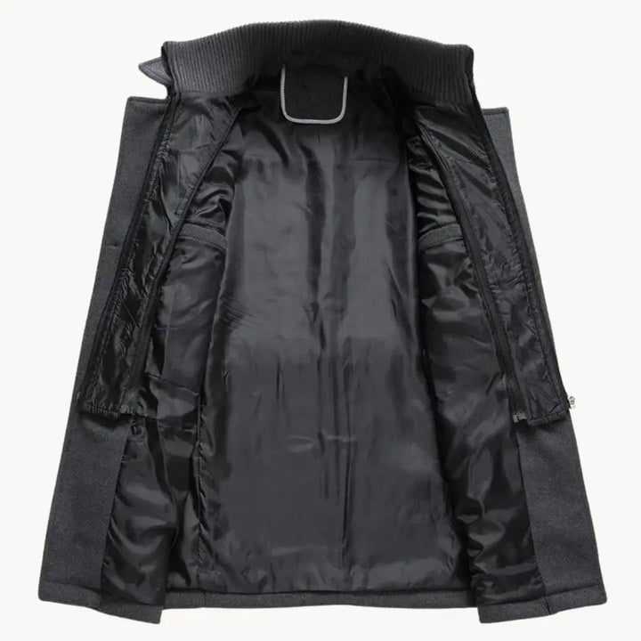 Mens Jacket Engineered Blend Long Cut Wind Resistant