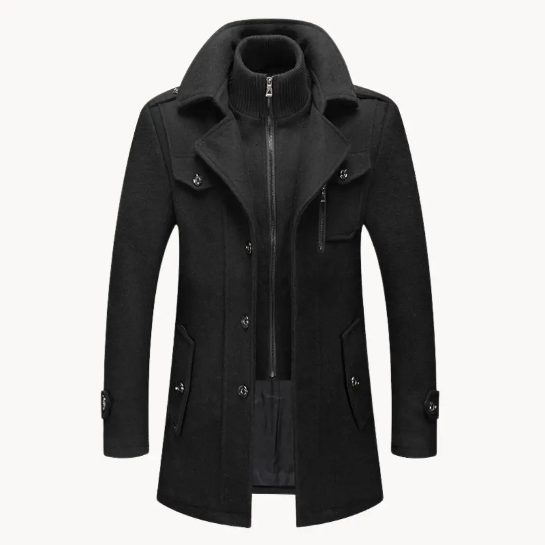 Mens Jacket Engineered Blend Long Cut Wind Resistant - BritishMode