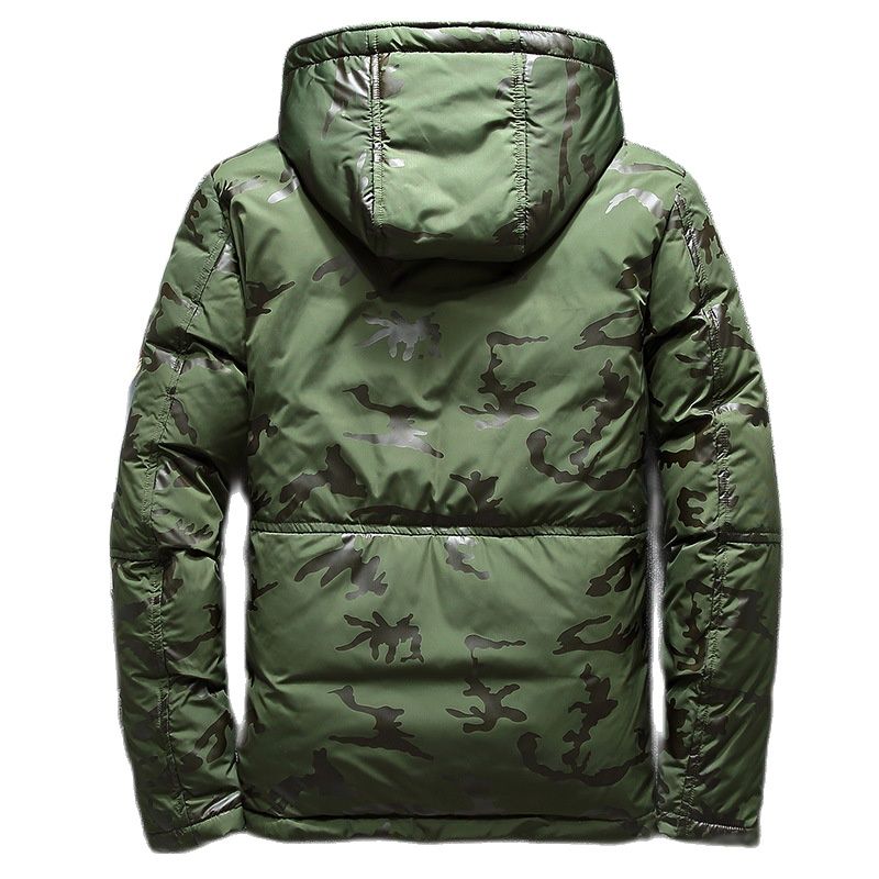 Mens Full-Zip Jacket with Storm Flap and Removable Hood