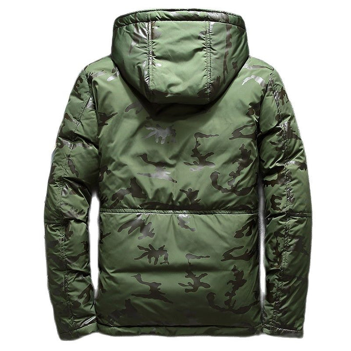 Mens Full-Zip Jacket with Storm Flap and Removable Hood