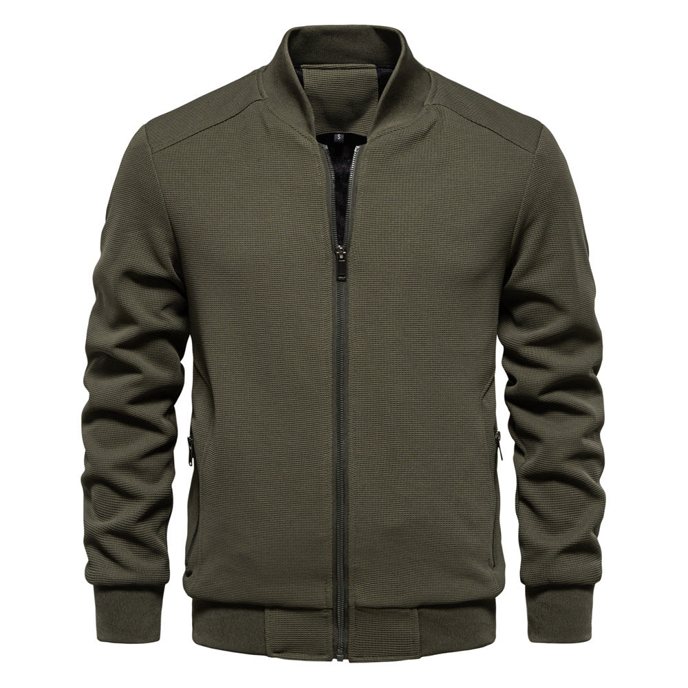 Mens Flight Jacket Zip-Up Classic Fit