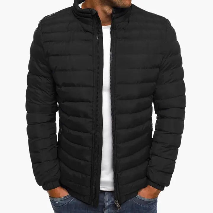 Mens Jacket Polyester Blend Insulated Liner Streamlined Fit