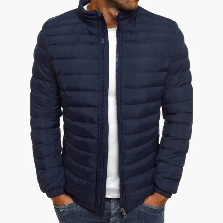 Mens Jacket Polyester Blend Insulated Liner Streamlined Fit