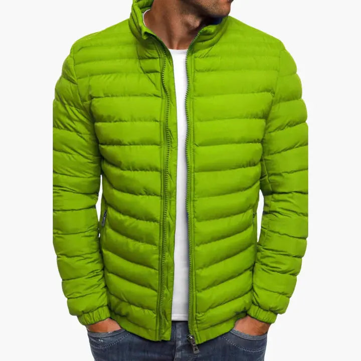 Mens Jacket Polyester Blend Insulated Liner Streamlined Fit